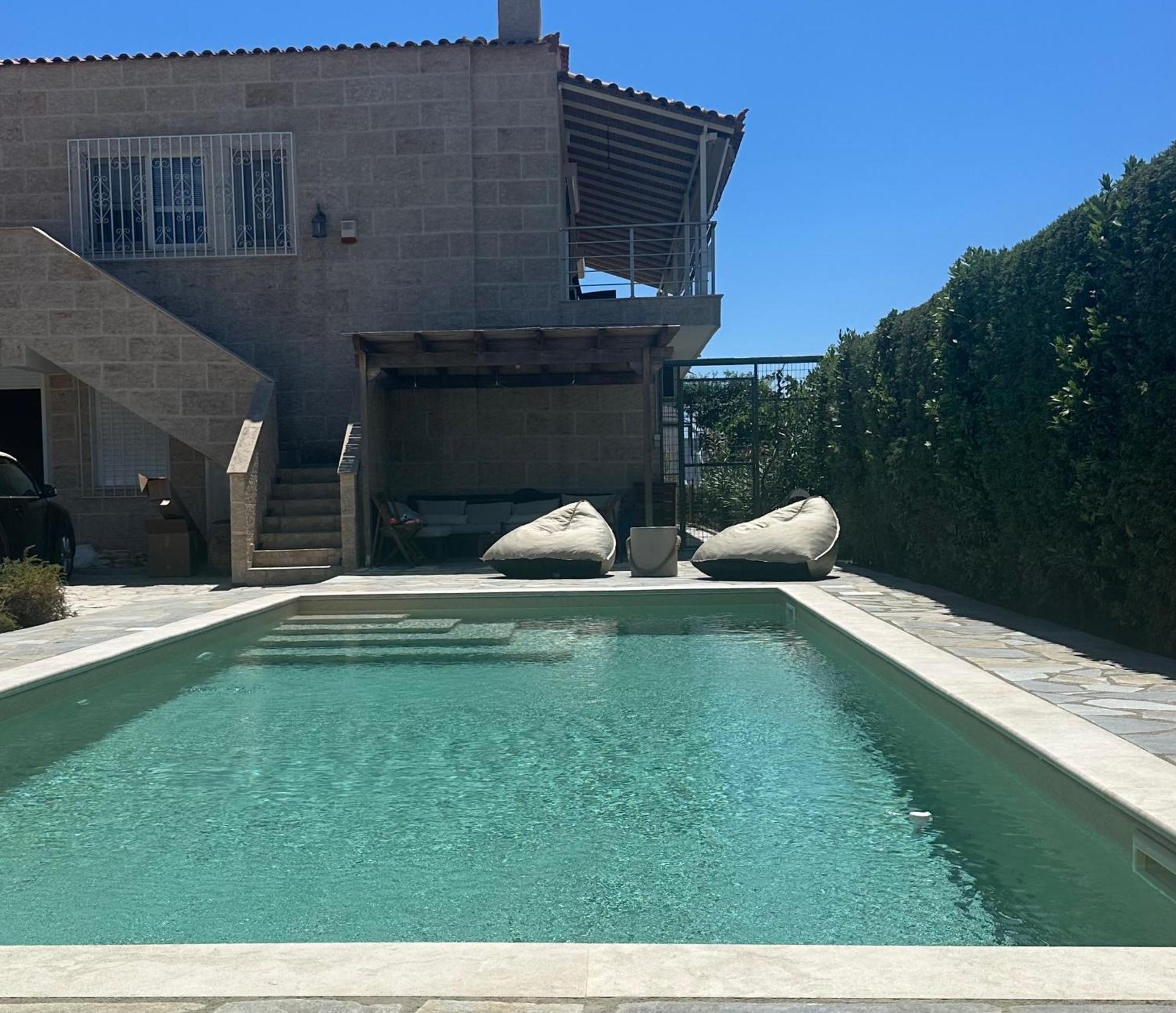 Villa Agia Marina 5M Walk To The Beach With Private Pool מראה חיצוני תמונה