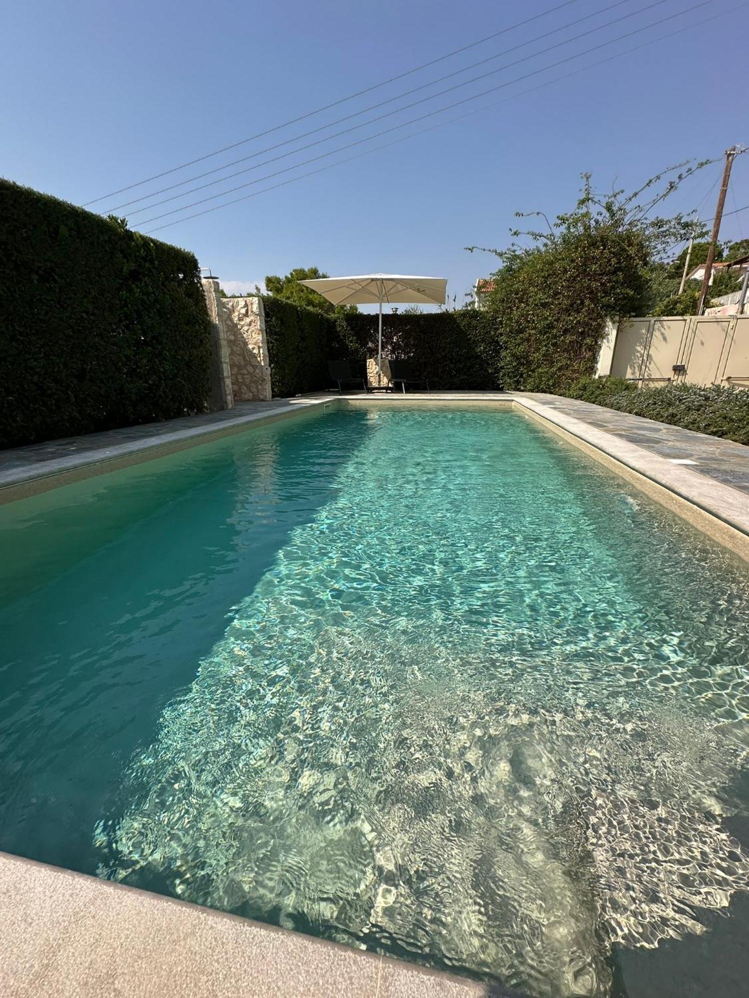 Villa Agia Marina 5M Walk To The Beach With Private Pool מראה חיצוני תמונה